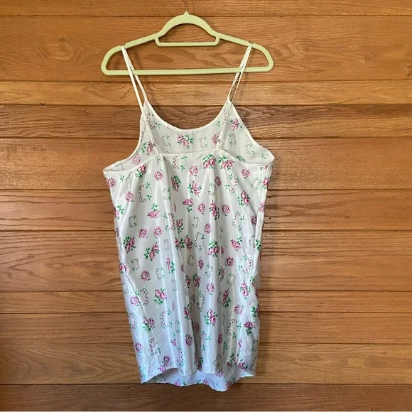 Vintage 90s pink floral heart print slip dress - Picture 3 of 4